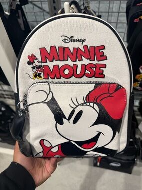 Disney Minnie Mouse White, Red & Black women Mini Backpack